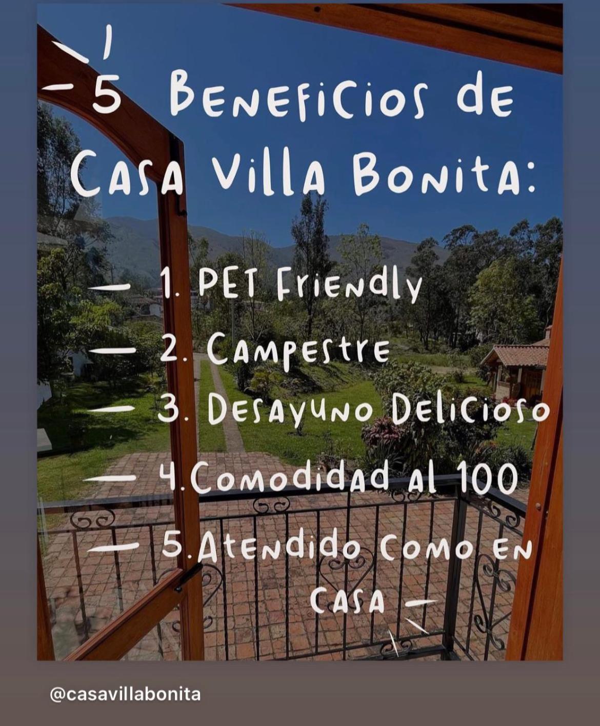 Casa De Campo Villa Bonita Hotel Villa de Leyva Extérieur photo